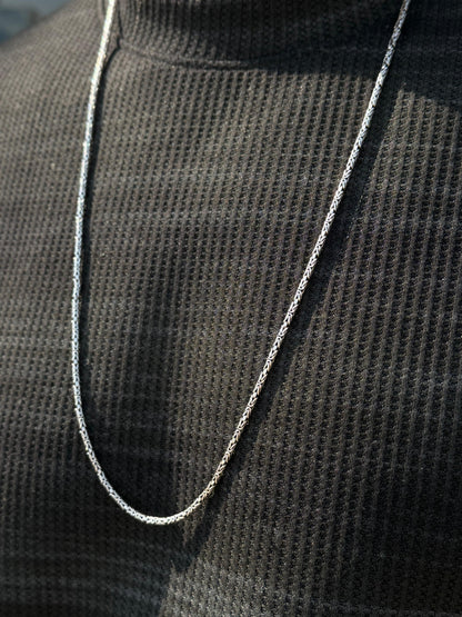 King Necklace for Men's Sterling Silver 925s- 75cm-2.5mm