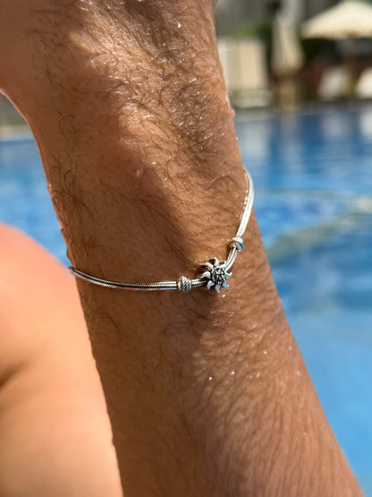 Sun Slider Bracelet Sterling Silver 925s