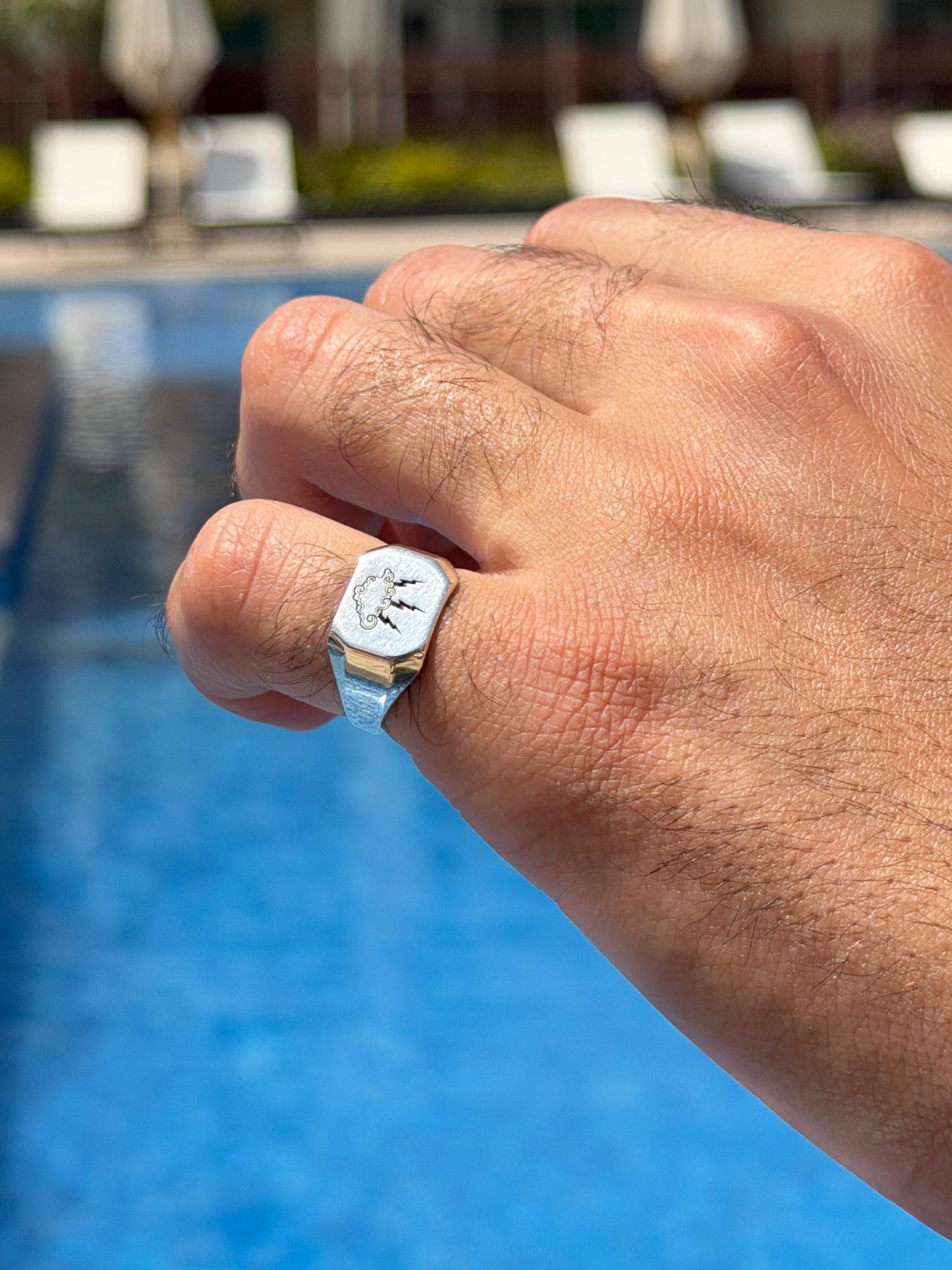 Thunder Ring in Sterling Silver 925s