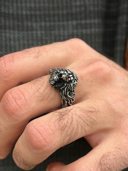 Midnight Beast Ring -Sterling Silver 925s