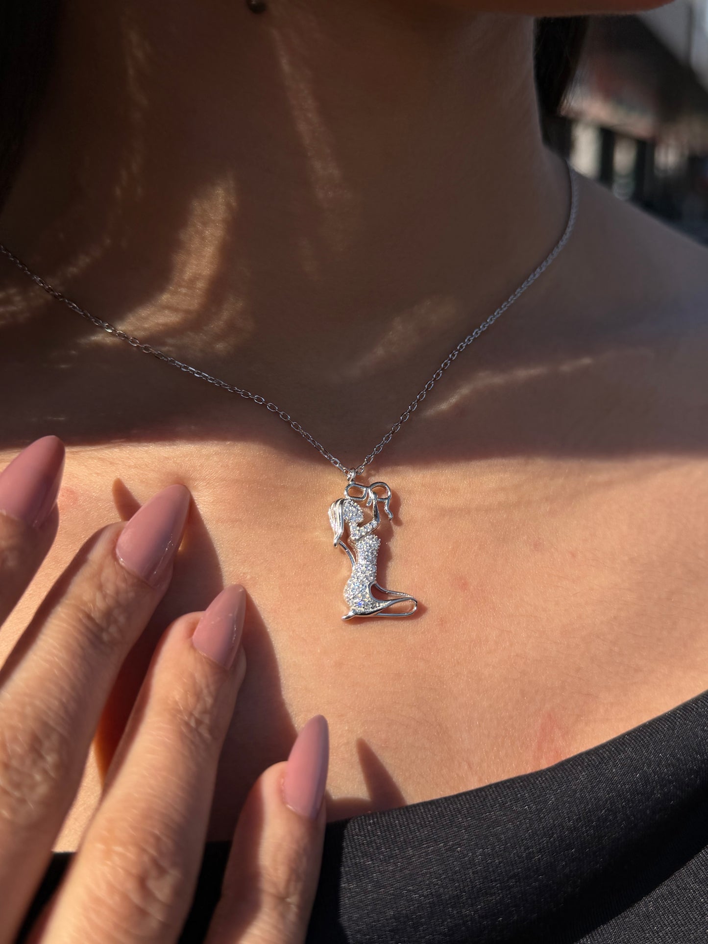 (2) Mommy Necklace in Sterling Silver 925s