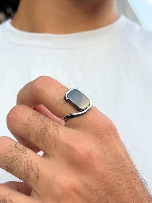 Hematite Power Ring -Sterling Silver 925s