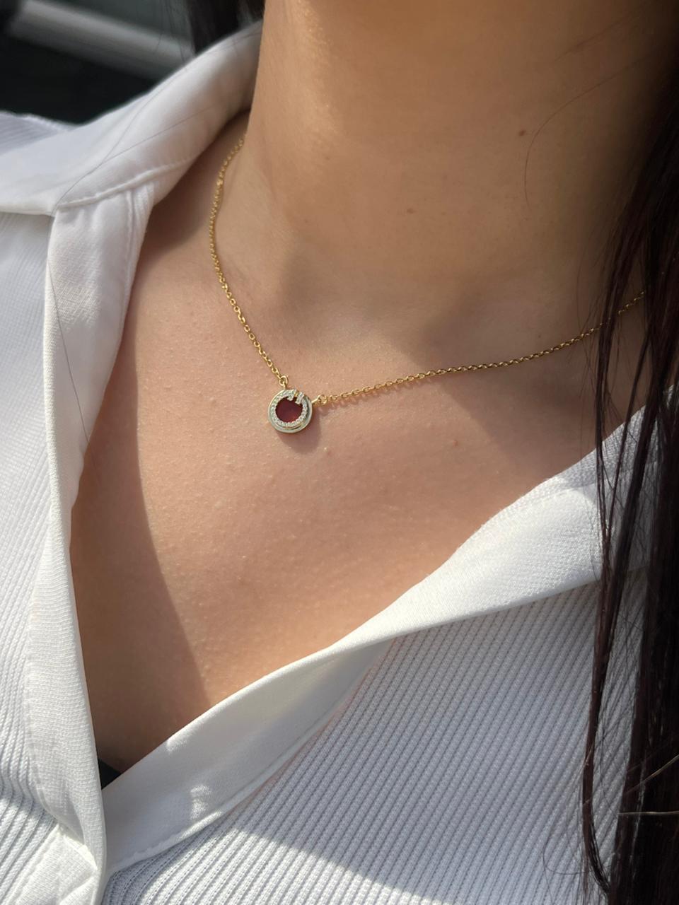 Fine Gold plated Necklace-in Sterling Silver -925