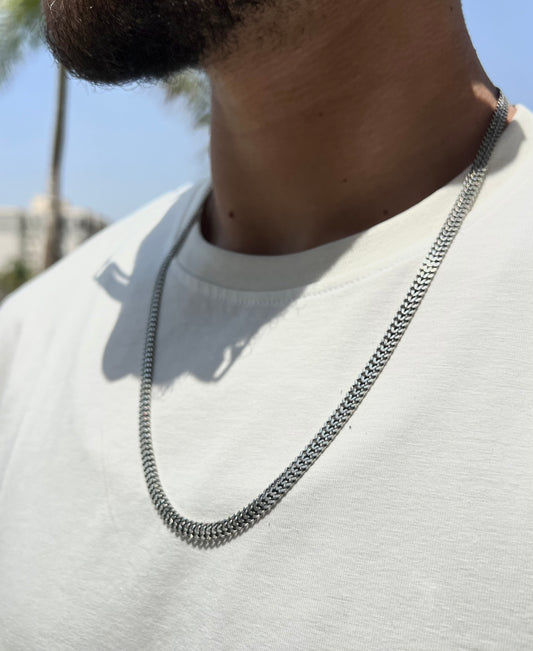 DRAGON BONE-S925 Sterling Silver Necklace for men