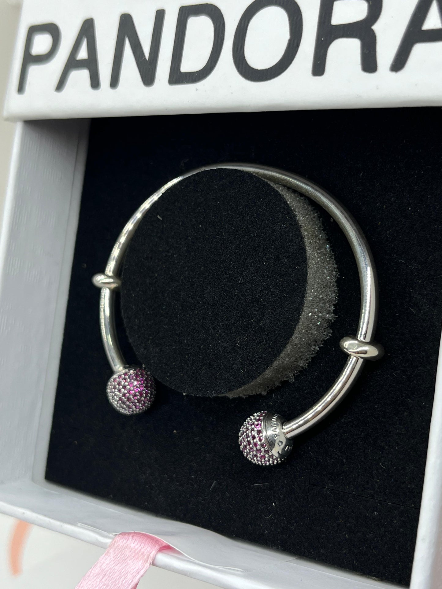 For Kids- Moments Open Pavé Bangle blue & Purple