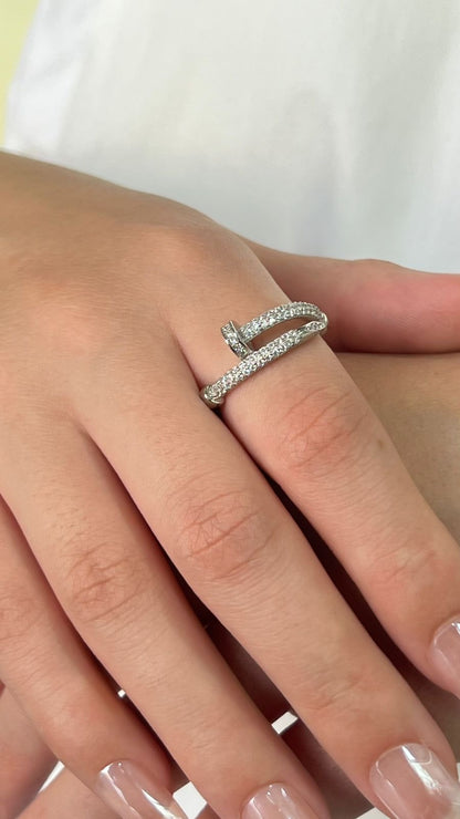 Cartier Ring -Italian Sterling Silver -S925