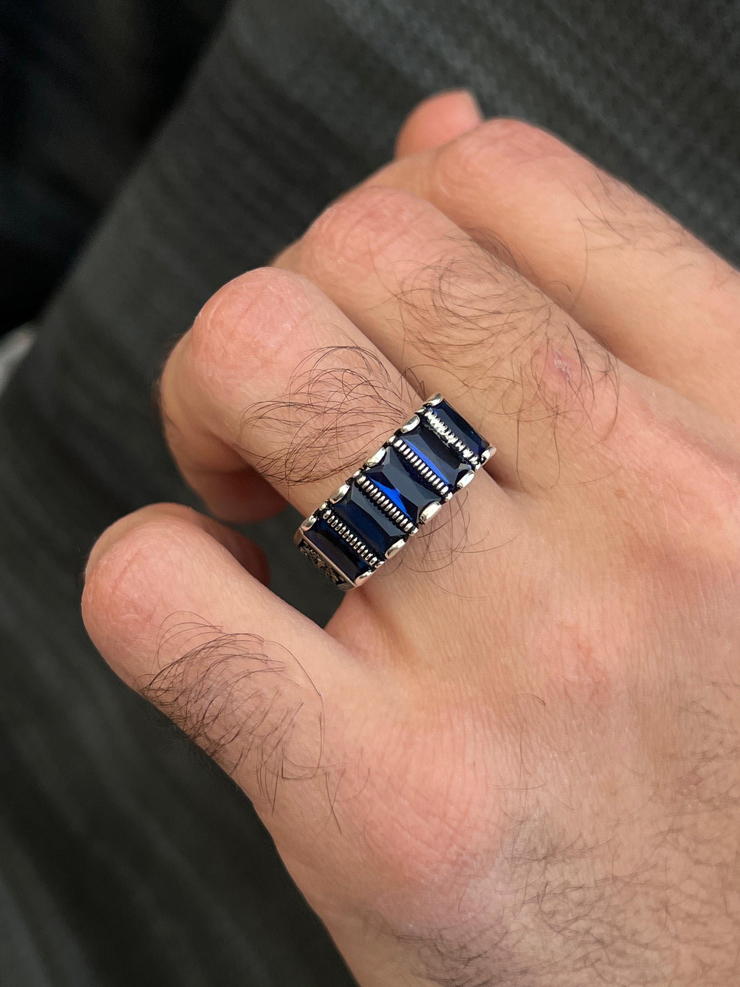 AZURE EMPEROR Ring -Pure Sterling Silver 925s