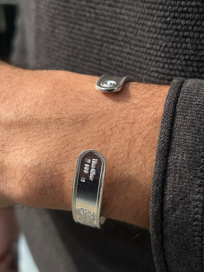 BTC Pure 999 Fine Silver - 1 Ounce - "سورة الناس" Bangle-Price Based on Spot Market