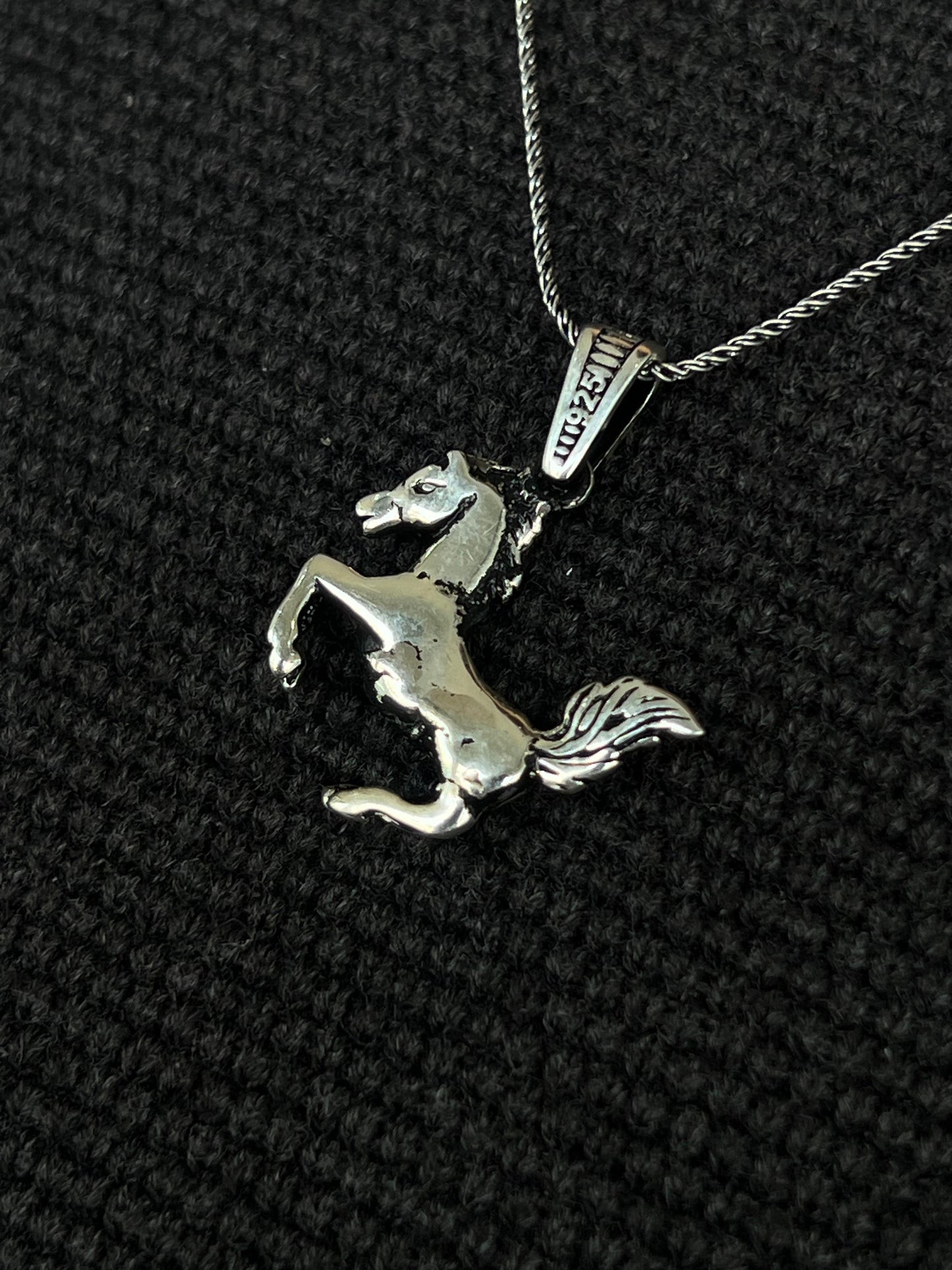 Horse Pendant – S925 Silver-3cm