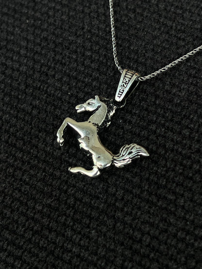 Horse Pendant – S925 Silver-3cm