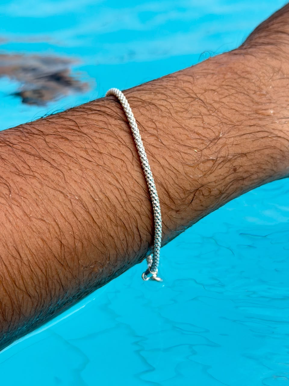 White Vellum Bracelet Sterling Silver 925s-(2.6mm)