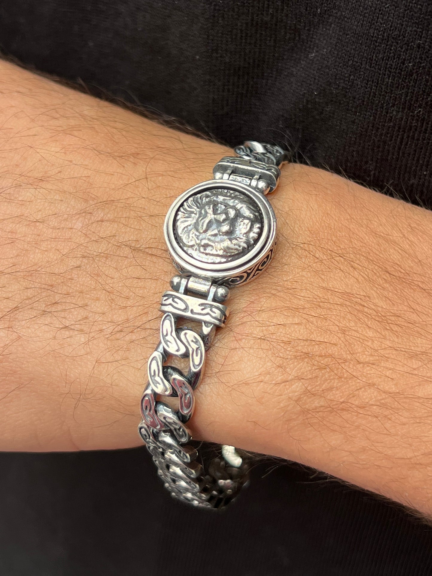 Lion Edition Rotating Exclusive Bracelet S925 Sterling Silver for men