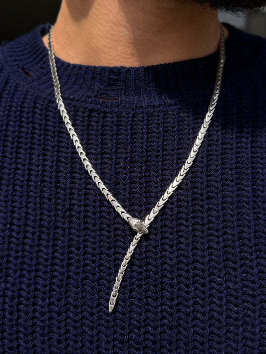 Exclusive ⭕️ Snake-themed chain for Men's Sterling Silver 925s
