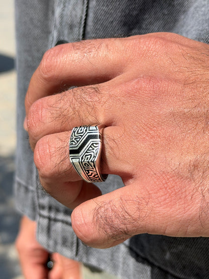 Labyrinth Ring in Sterling Silver 925s