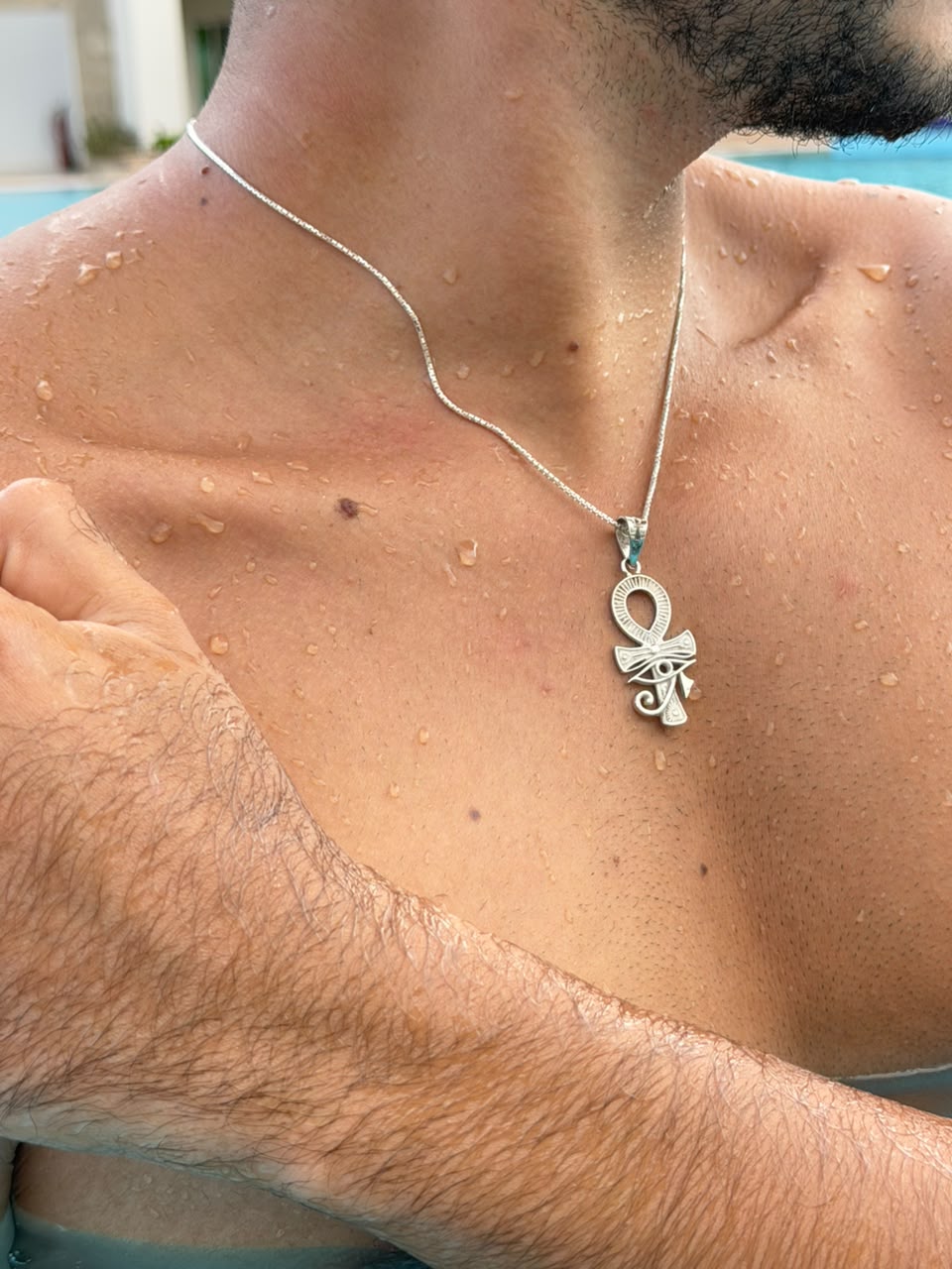Nefra Necklace for Men's Sterling Silver 925s