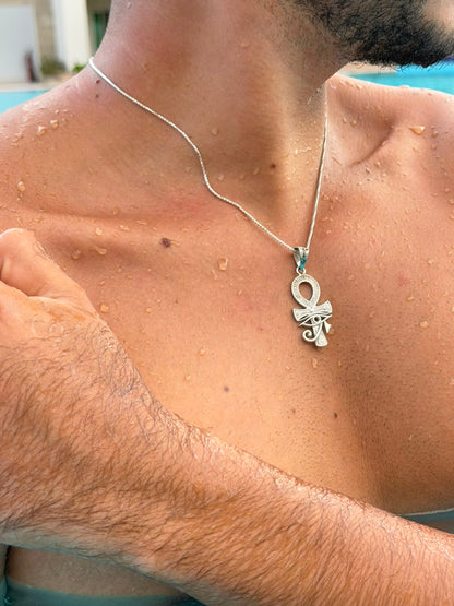 Nefra Necklace for Men's Sterling Silver 925s