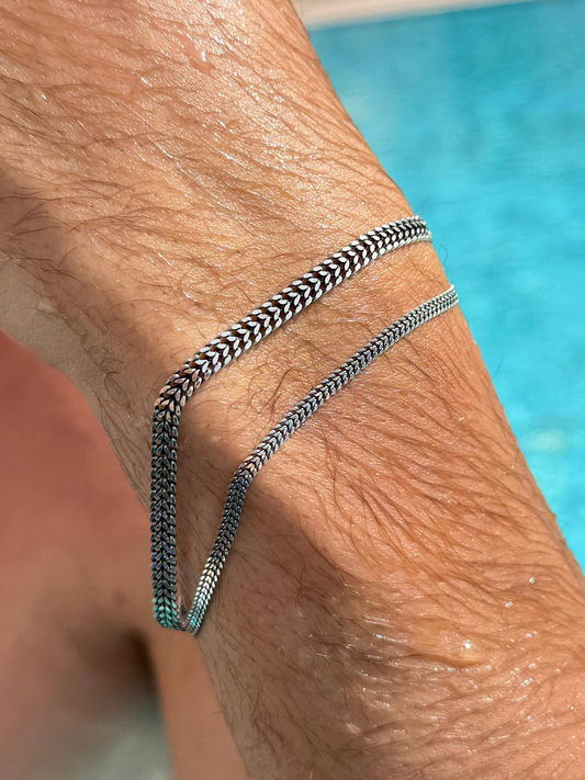 DRAGON BONE-S925 Sterling Silver Bracelet