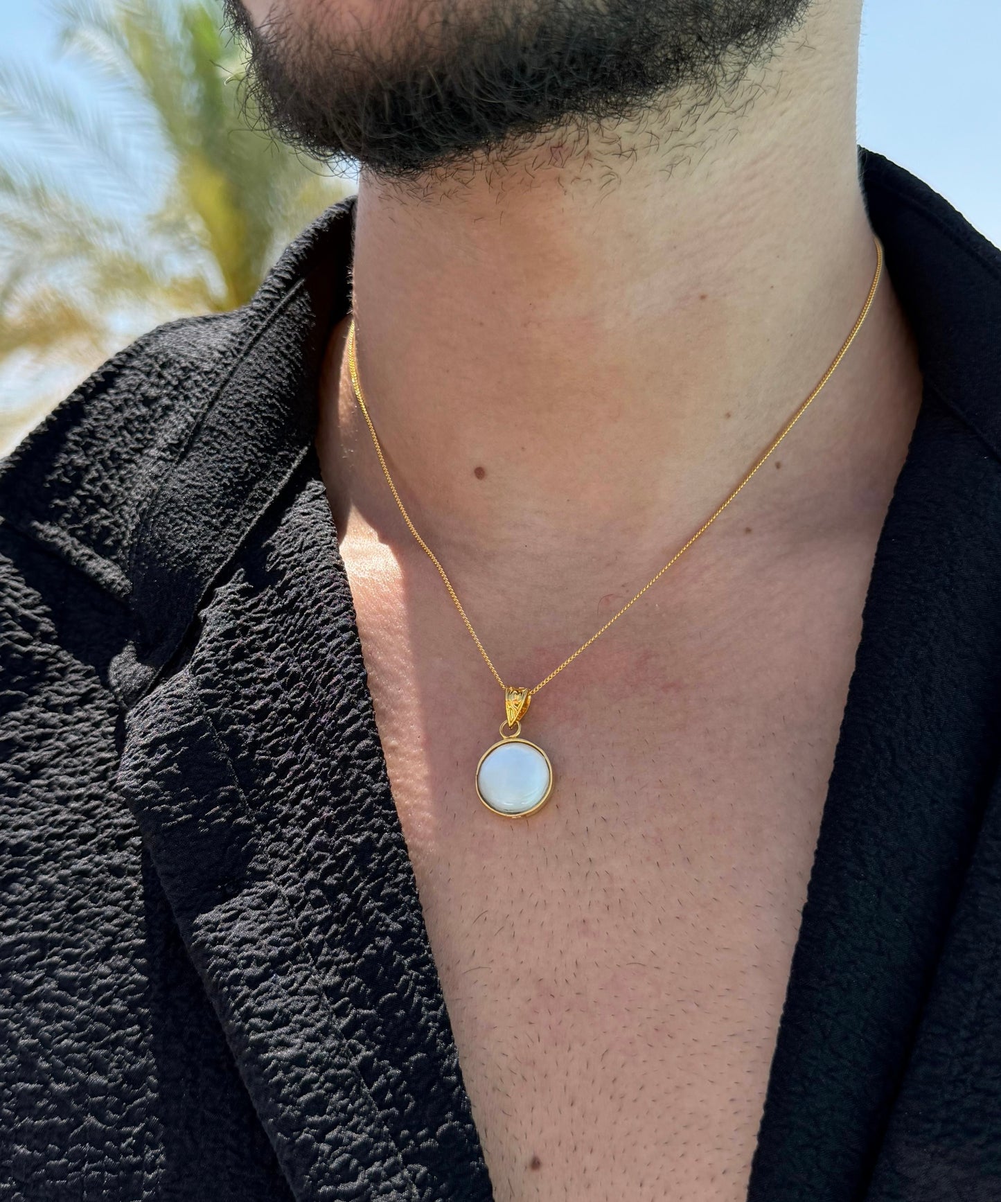 Shella Necklace in Sterling Silver 925s-Fine Gold Plated