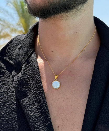 Shella Necklace in Sterling Silver 925s-Fine Gold Plated