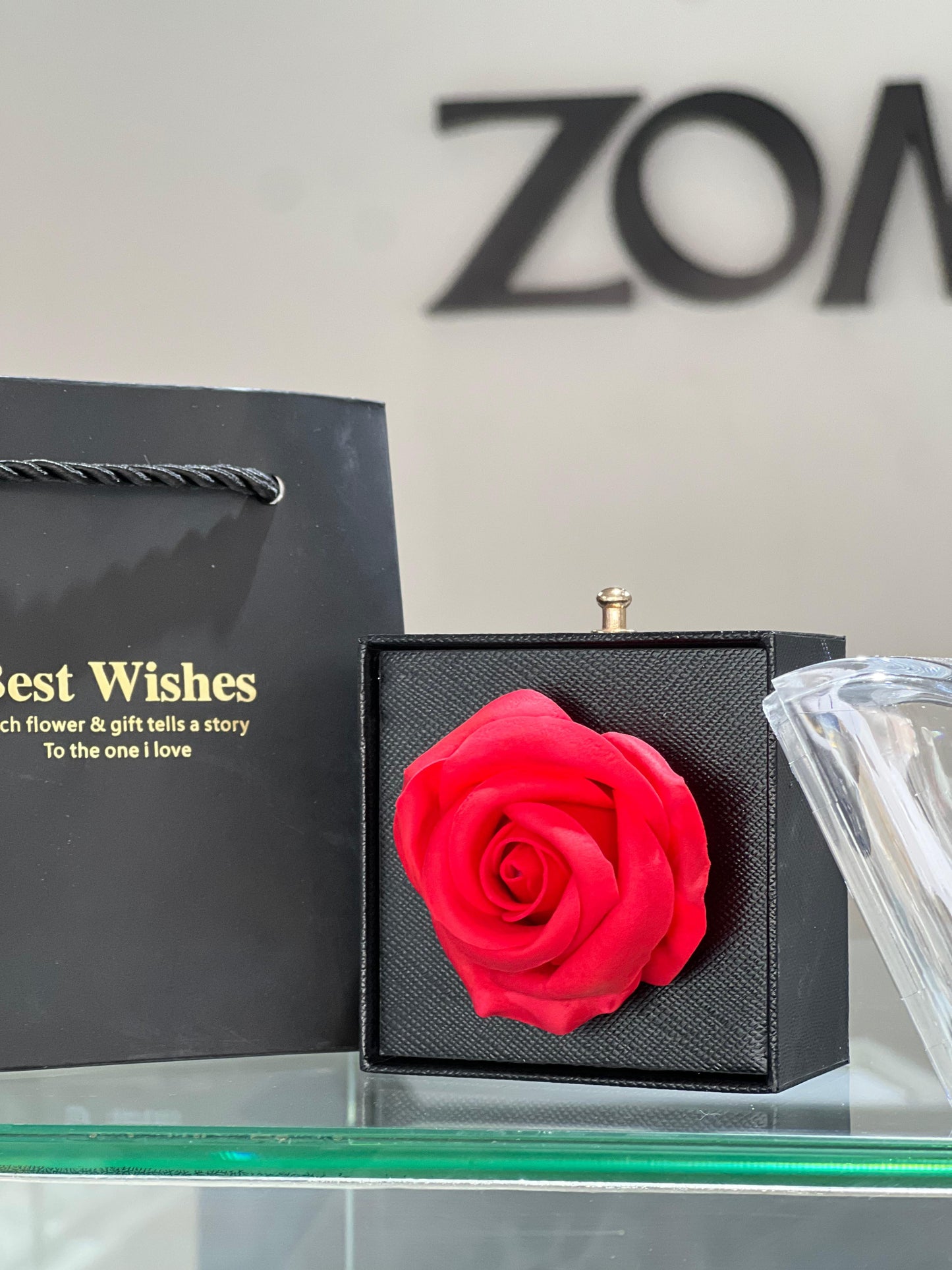 Small Black one Flower Valentine’s Box Drawer ❤️‍🔥