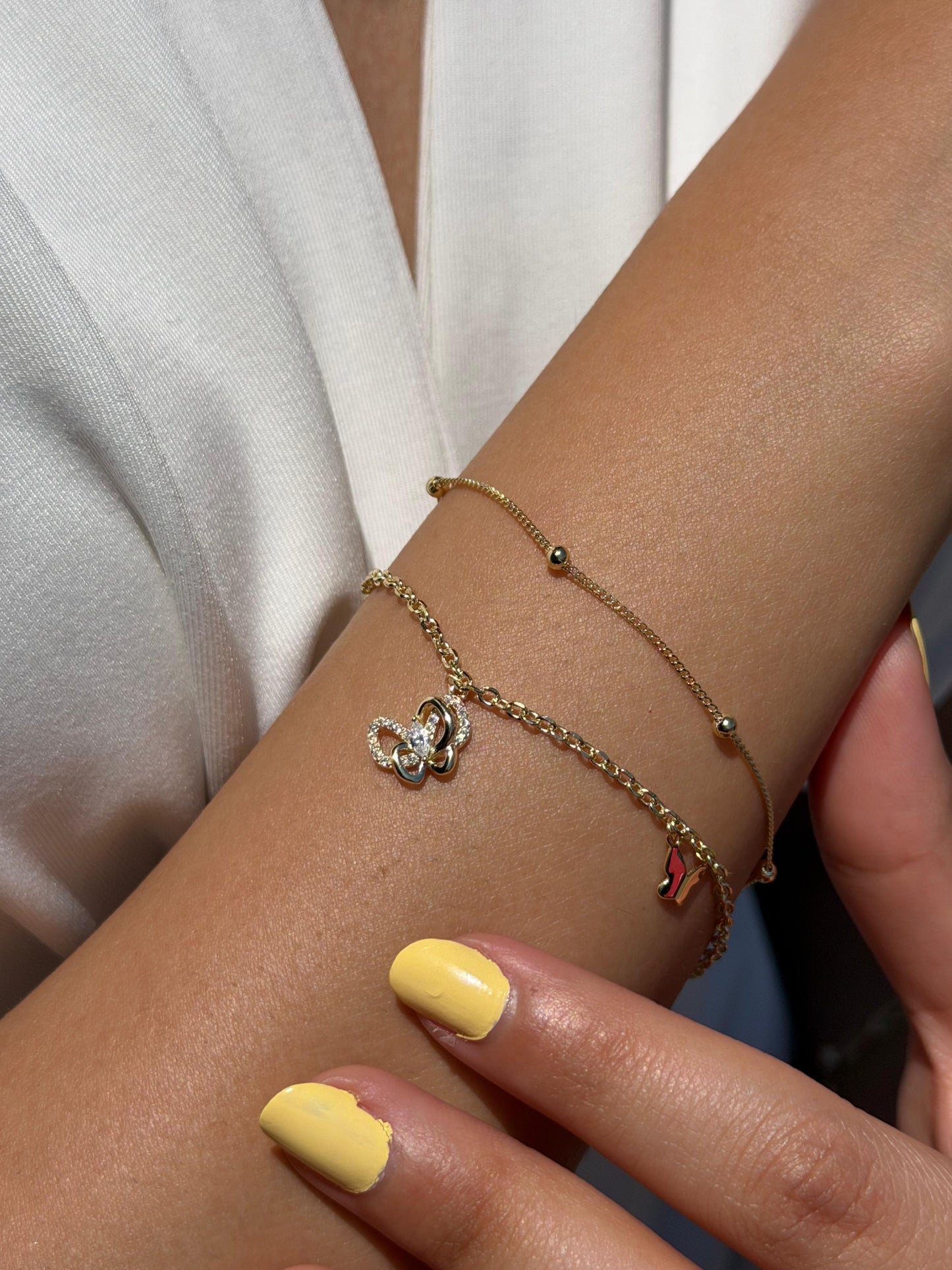 Double Gold plated Bracelet -in Sterling Silver -925
