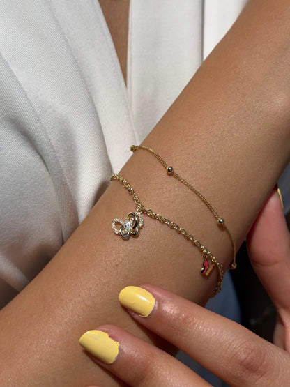 Double Gold plated Bracelet -in Sterling Silver -925