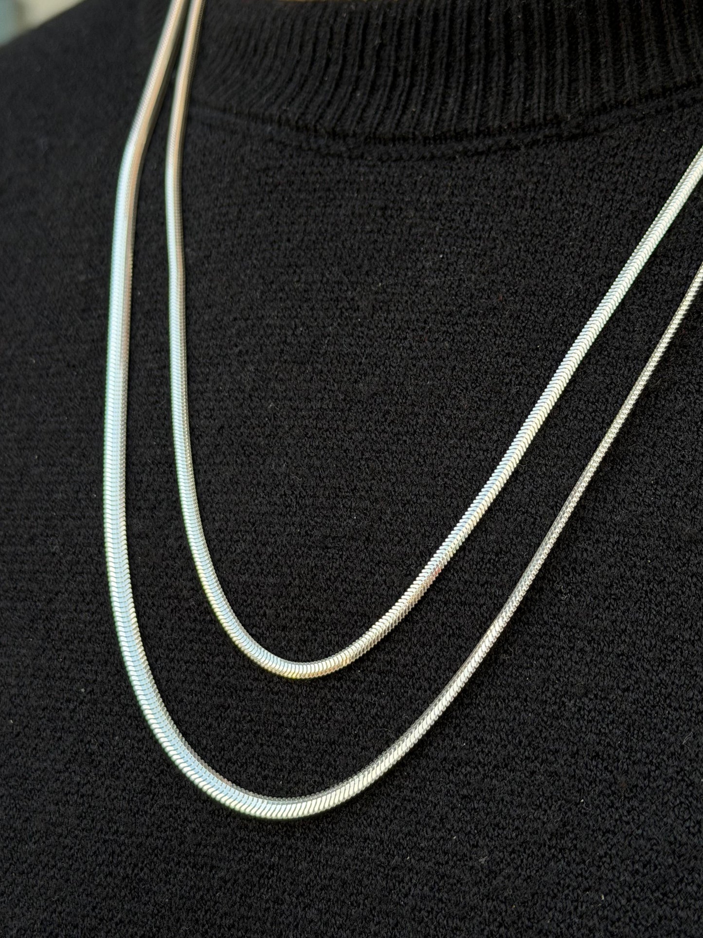 Snake Necklaces for Men's Sterling Silver 925s
