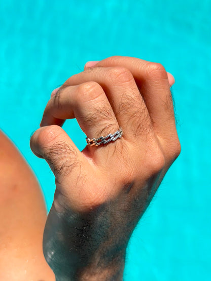 Linker Ring in Sterling Silver 925s