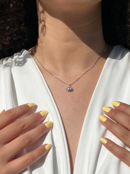Magic Shell Necklace in Sterling Silver 925s