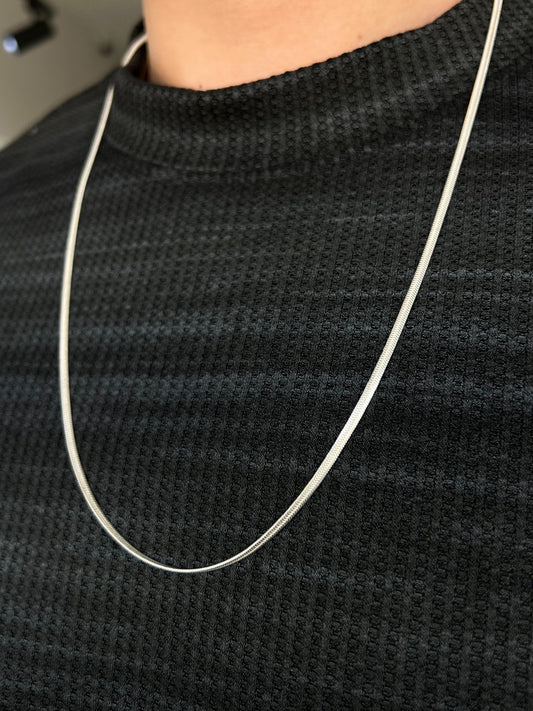 Snake Chain For Men Sterling Silver925-(65cm-3mm)