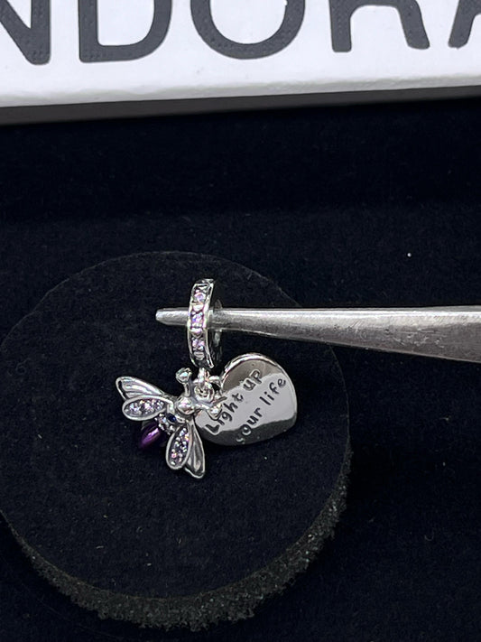 Pandora Glow in the Dark Firefly Love Dangle Charm