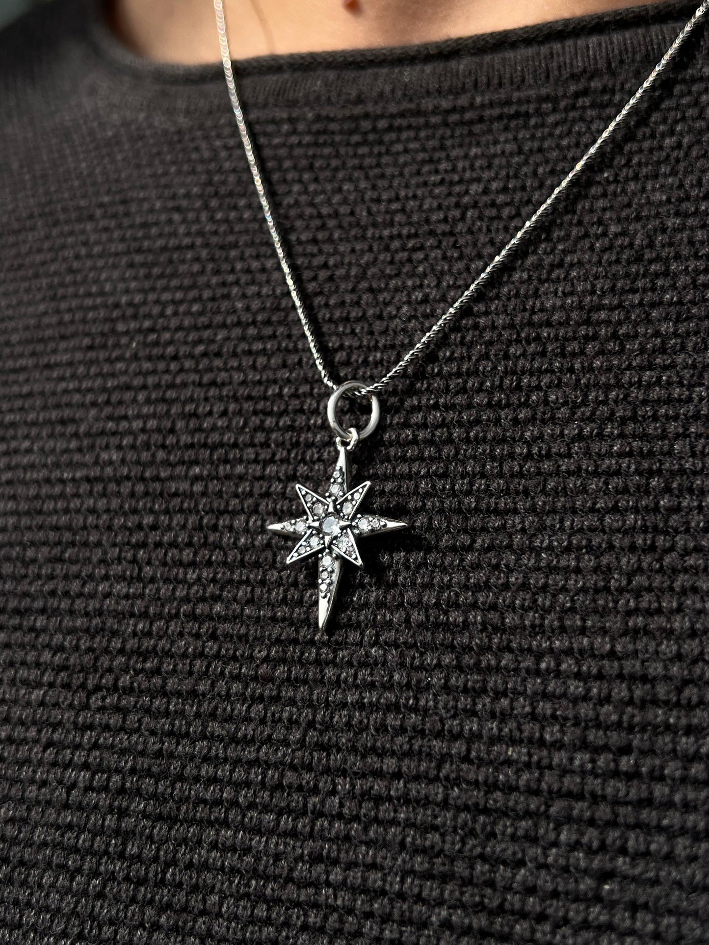 Juego North Star Necklace Sterling Silver 925s