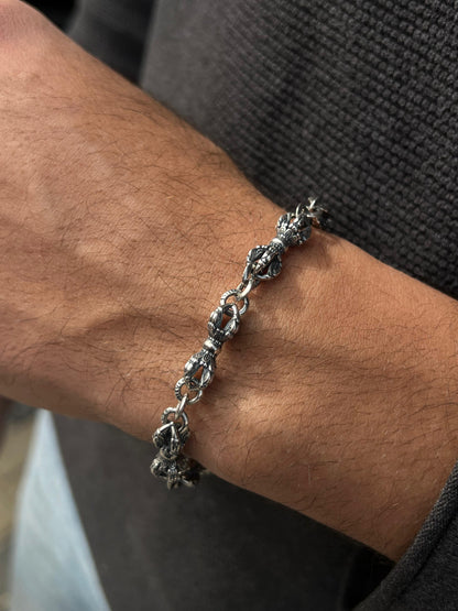 Monarch Bracelet Sterling Silver 925s-(20cm)