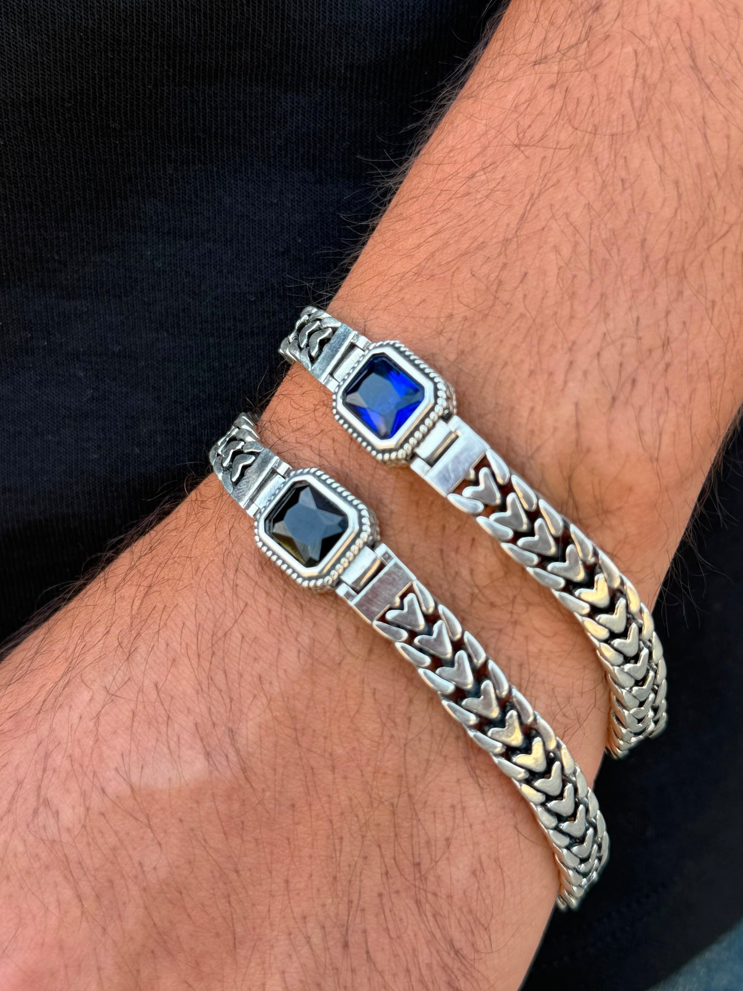 Stormy Bracelet for Men's Sterling Silver 925s