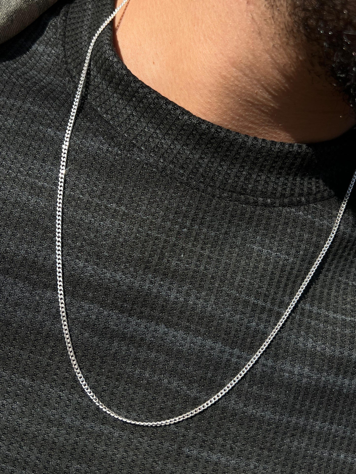 Grommet Necklace for Men's Sterling Silver 925s- (60cm)