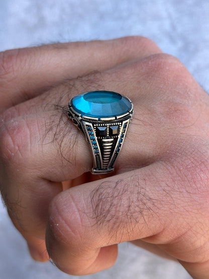 AQUA CORE Ring -for Men's Sterling Silver 925s