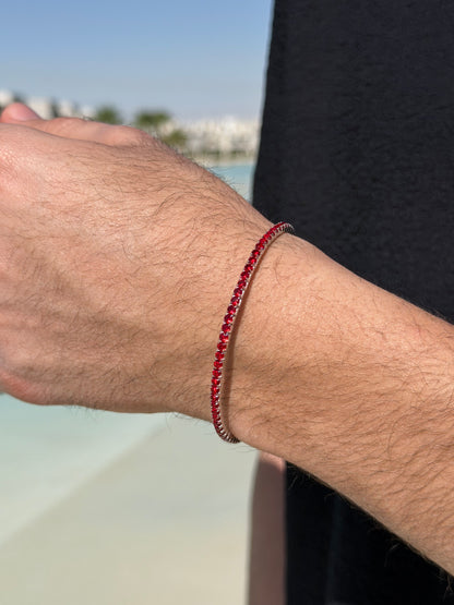 2.7mm Elastic Tennis Bracelet in Sterling Silver925s
