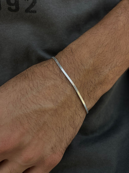 Sleek bracelet-for Men's Sterling Silver 925s