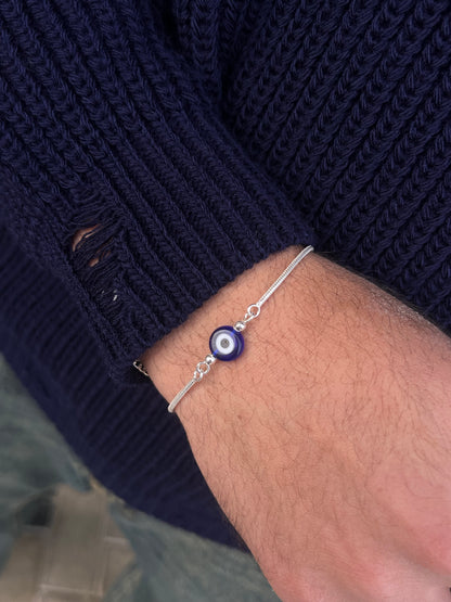 Evil eye Bracelet for Men's Sterling Silver 925s 🧿