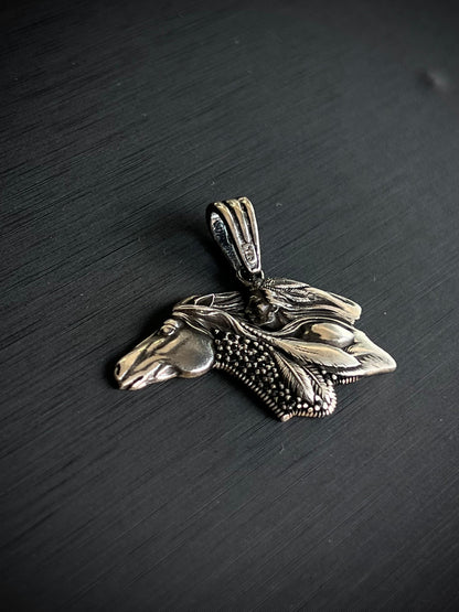 Horse Pendant – S925 Silver-3.5cm