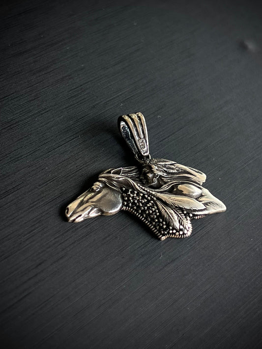Horse Pendant – S925 Silver-3.5cm