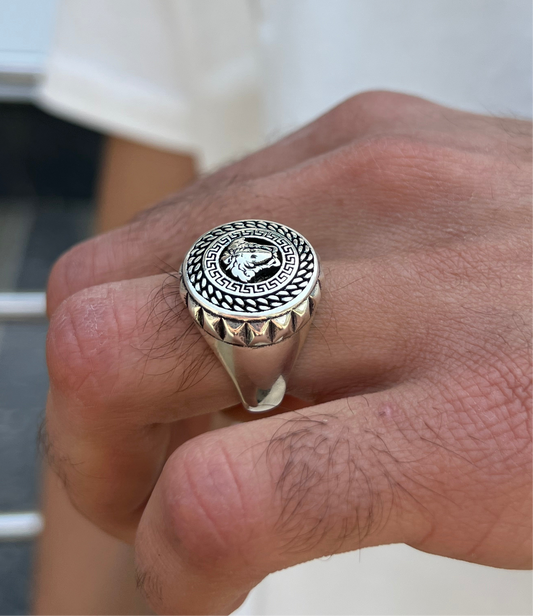 Vercase Ring for Men in Sterling Silver 925s