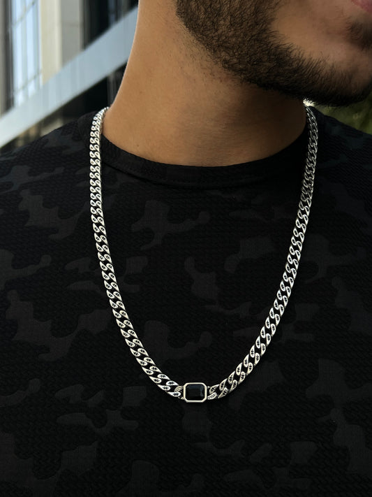 Battle Scar  Necklace For Men Sterling Silver - 925