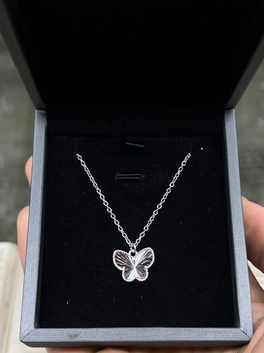 Butterfly Necklace -sterling Silver-925s