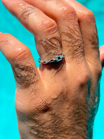 Maillon Ring in Sterling Silver 925s