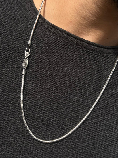 Thick Rattail Necklace For Men Sterling Silver925-64.5cm