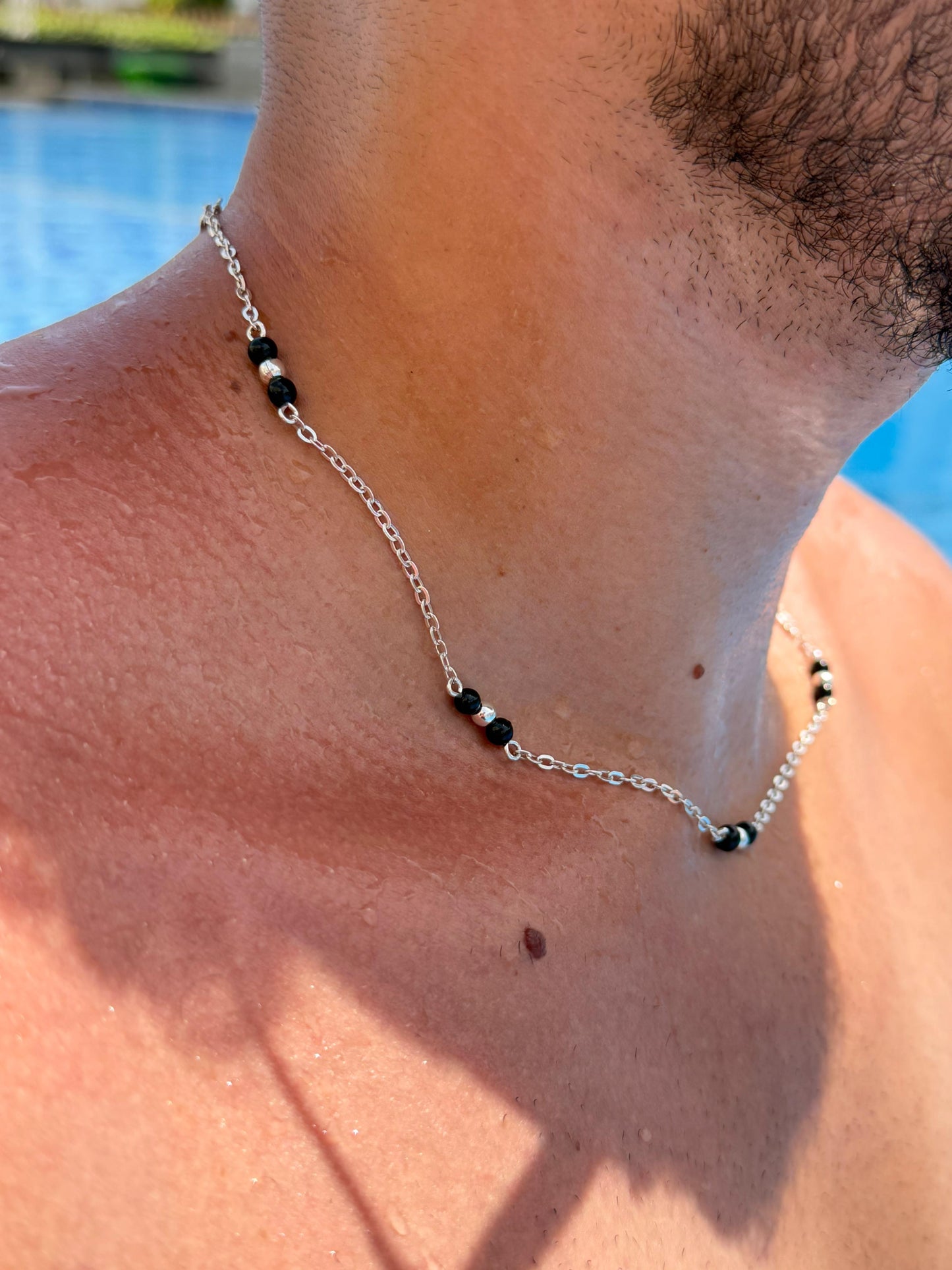 BLACK ZONE Chain in Sterling Silver 925s