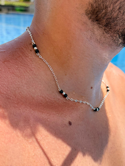 BLACK ZONE Chain in Sterling Silver 925s