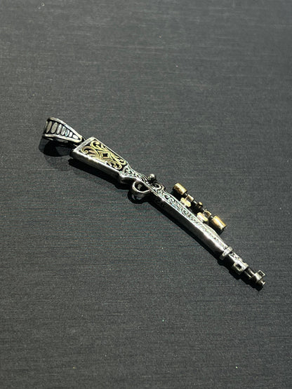 Sniper pendant – S925 Silver-6cm