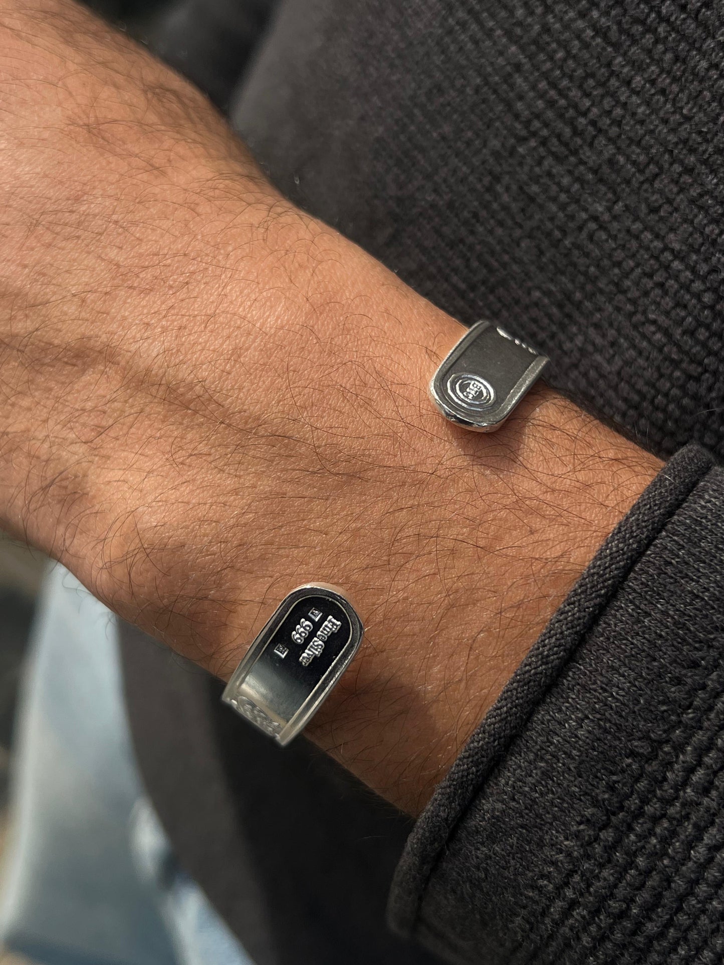 BTC Pure 999 Fine Silver - 1 Ounce - "سورة الناس" Bangle-Price Based on Spot Market